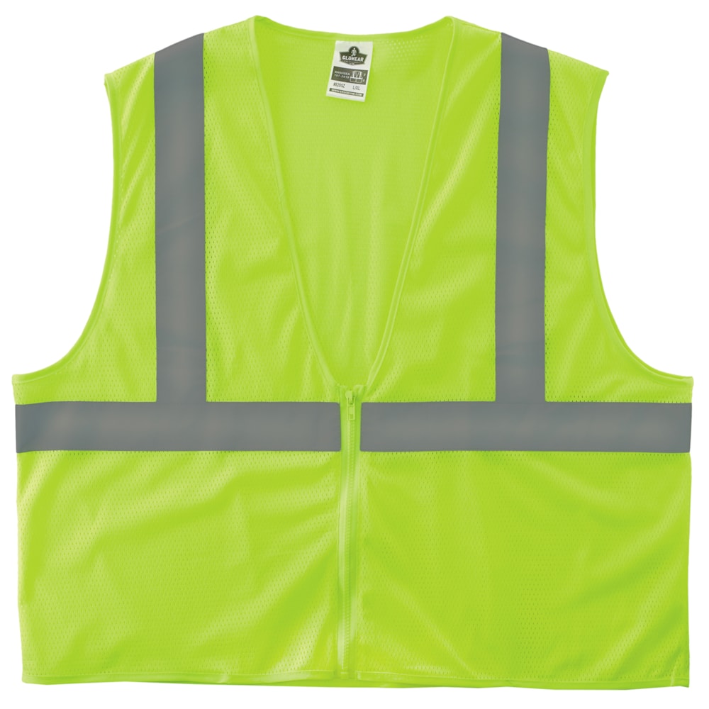Glowear 8205Z Type R Class 2 Super Econo Mesh Vest Hi Viz Lime