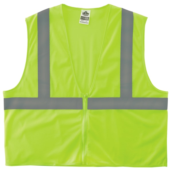 Glowear 8205Z Type R Class 2 Super Econo Mesh Vest Hi Viz Lime