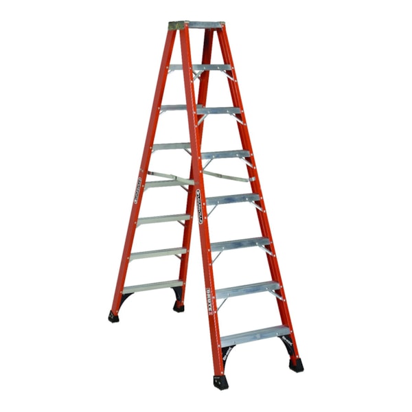 8' Fiberglass Type IAAStep Ladder with 375 lb. Load Capacity