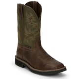 Mens Stampede Driller Brown/Green Steel Toe Work Boots thumbnail 2