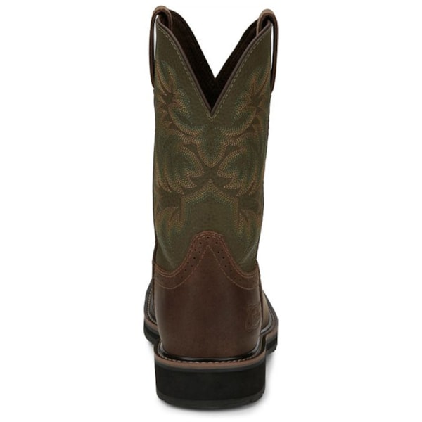 Mens Stampede Driller Brown/Green Steel Toe Work Boots