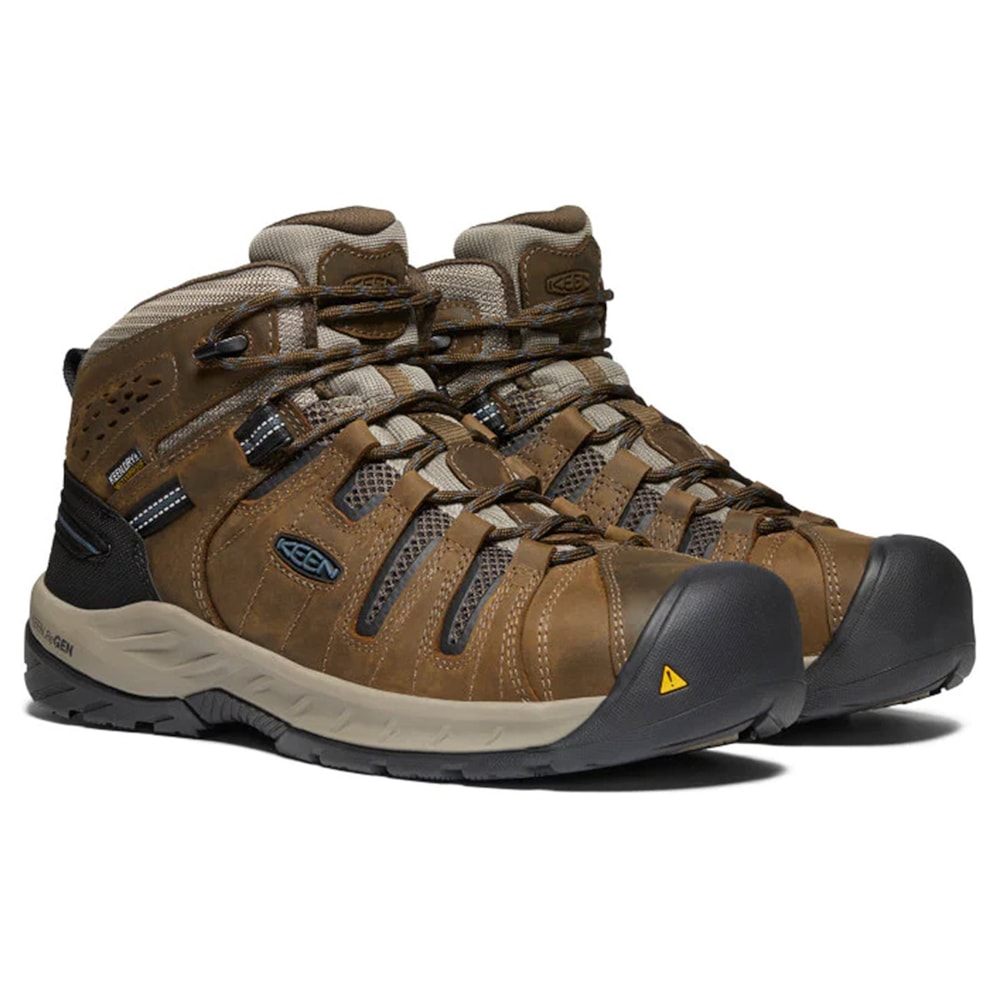Men's - Flint II Mid Waterproof EH Steel Toe - Cascade Brown/Orion Blue