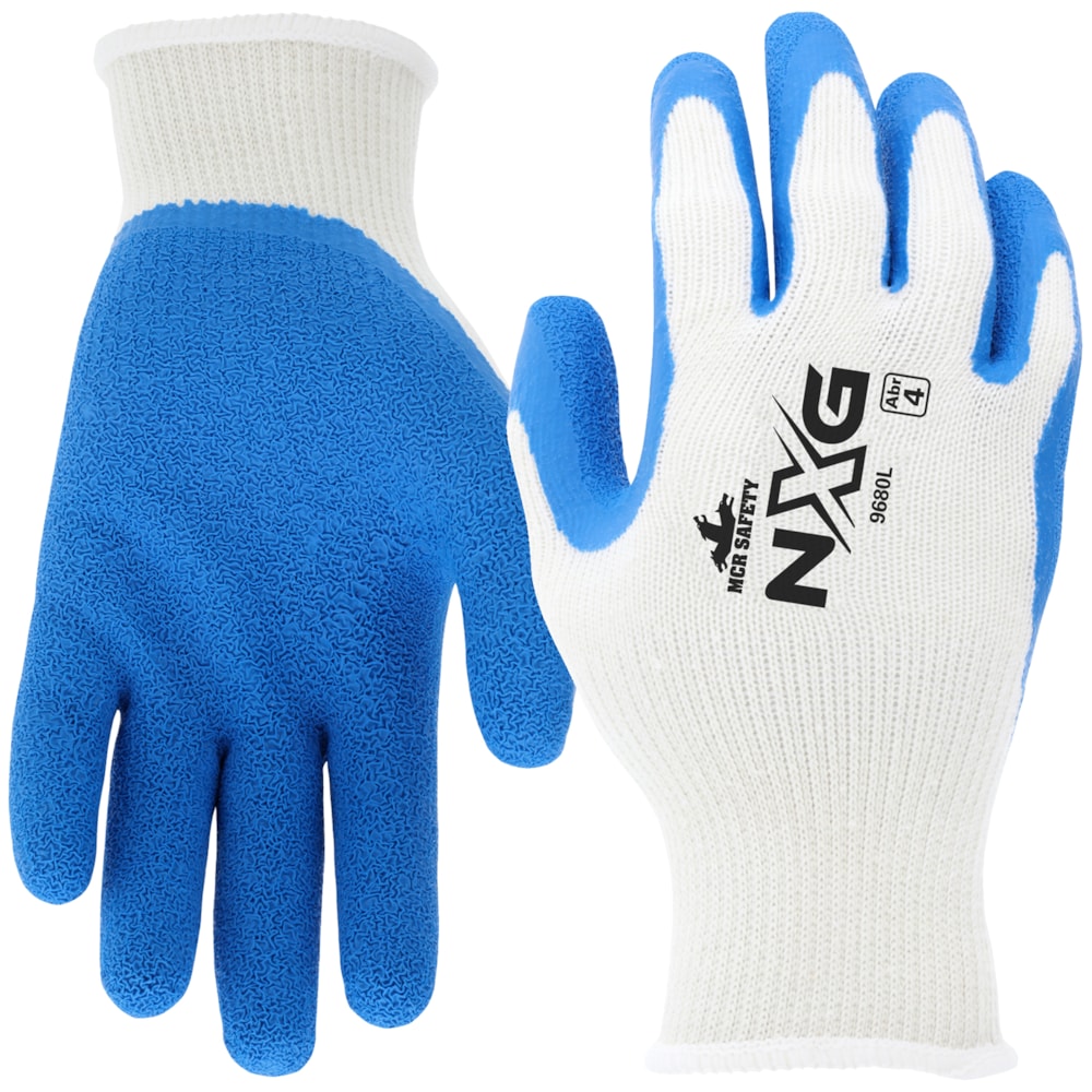 Flex Tuff Cotton/Polyester Blend Gloves With Latex Palm Coating