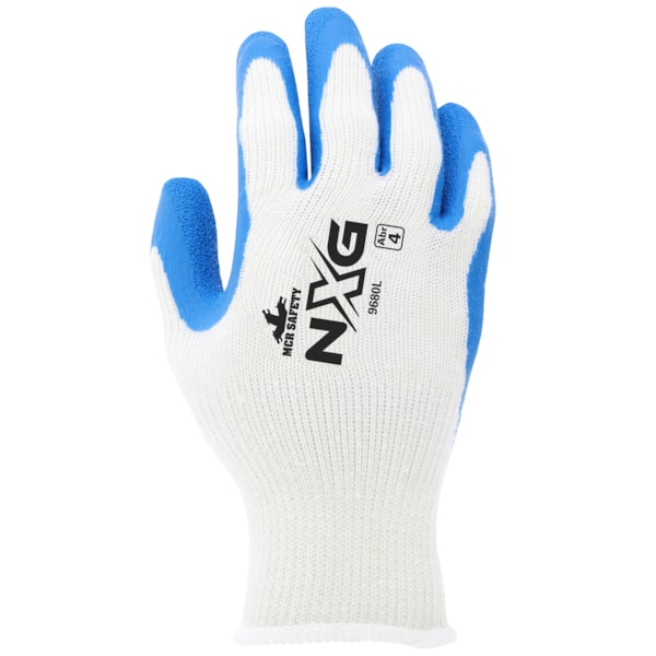Flex Tuff Cotton/Polyester Blend Gloves With Latex Palm Coating