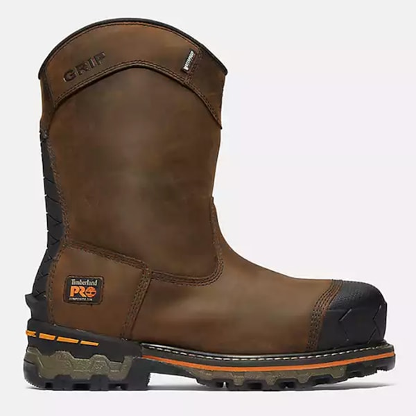 Men's Boondock Waterproof Pull-On Comp-Toe Work Boots