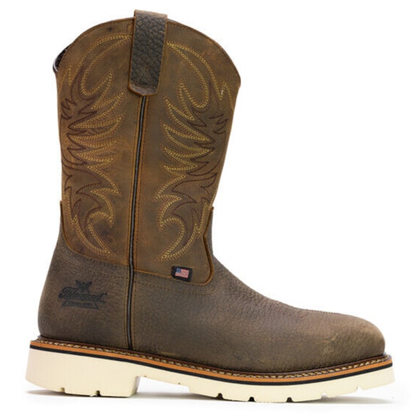 11" Square Toe Wellington Safety Toe Crazyhorse Boot