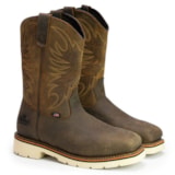 11" Square Toe Wellington Safety Toe Crazyhorse Boot thumbnail 2