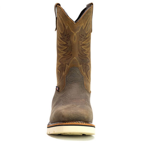 11" Square Toe Wellington Safety Toe Crazyhorse Boot