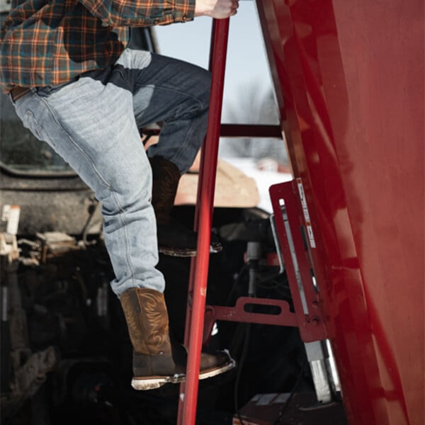 11" Square Toe Wellington Safety Toe Crazyhorse Boot