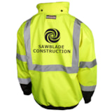 Class 3 Deluxe 3-in-1 Zip-Out Fleece Lined Traffic Safety Bomber Jacket, Custom Product Add Your Logo thumbnail 2
