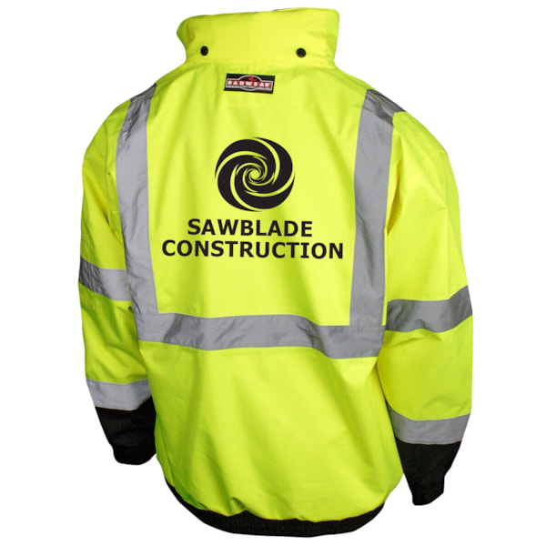 Class 3 Deluxe 3-in-1 Zip-Out Fleece Lined Traffic Safety Bomber Jacket, Custom Product Add Your Logo