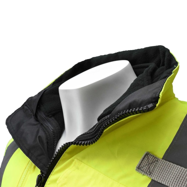 Class 3 Deluxe 3-in-1 Zip-Out Fleece Lined Traffic Safety Bomber Jacket, Custom Product Add Your Logo