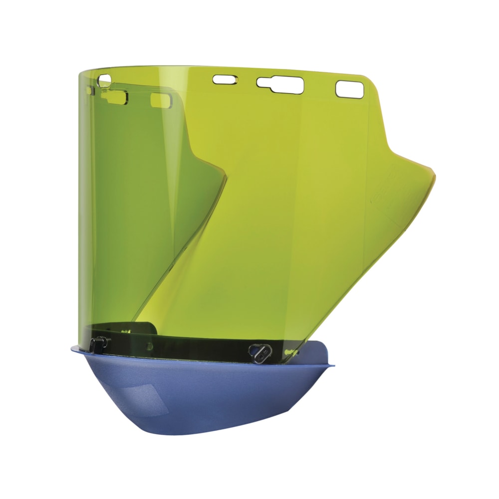 12 Cal/CM² Anti-Fog Molded Cylinder Lexan® Arc Shield with Chin Protector 