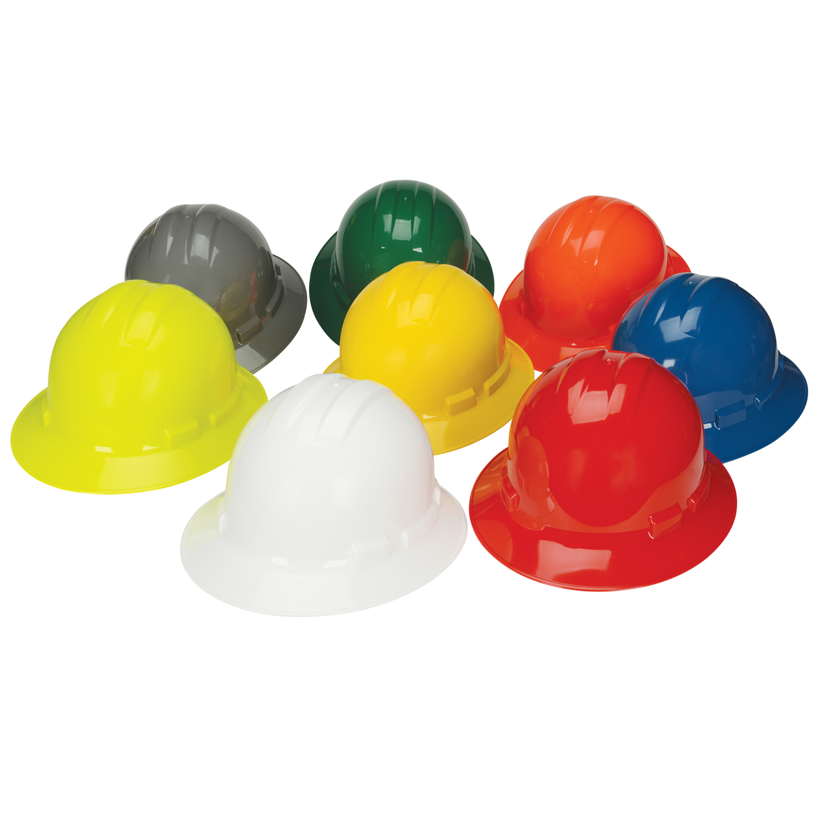 NSI Power Shell® II 4-Point Ratchet Suspension Full Brim Hard Hat