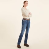 Womens FR Perfect Rise DuraLight Stretch Cell Phone Straight Jean thumbnail 3