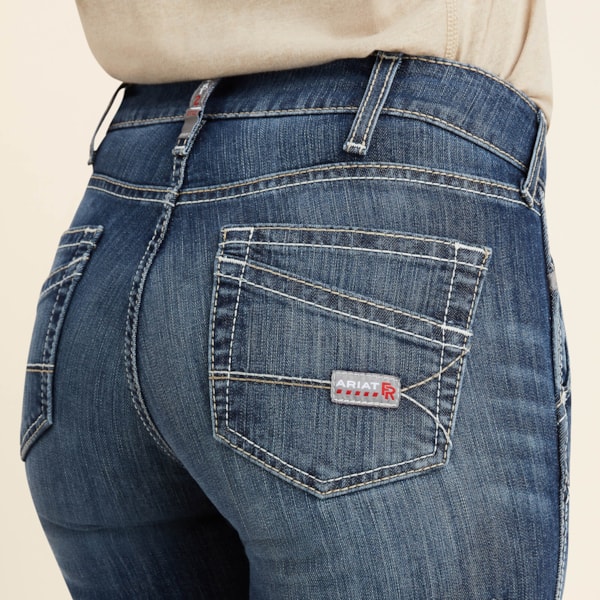 Womens FR Perfect Rise DuraLight Stretch Cell Phone Straight Jean