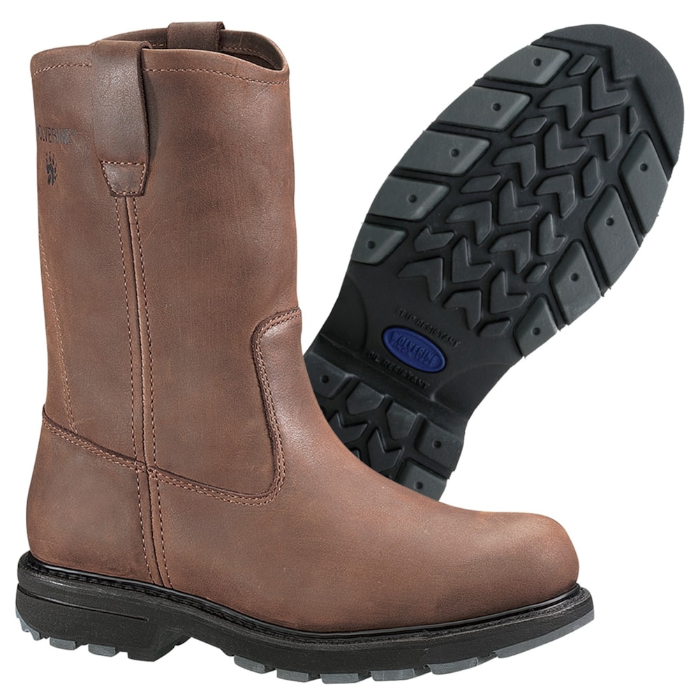 10" Men's Steel Toe Work Wellington