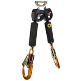 6' Nano-Lok™ Personal Twin-Leg Self Retracting Lifeline with Web Aluminum Snap Hook thumbnail 1