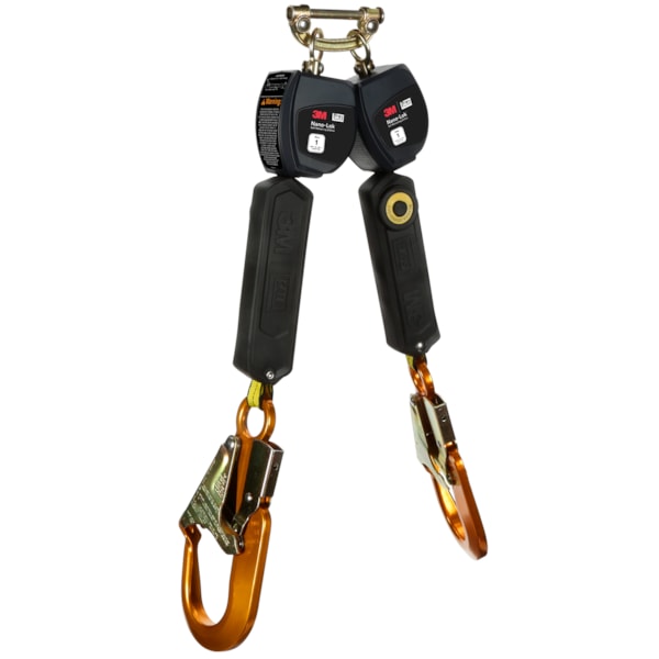 6' Nano-Lok™ Personal Twin-Leg Self Retracting Lifeline with Web Aluminum Snap Hook