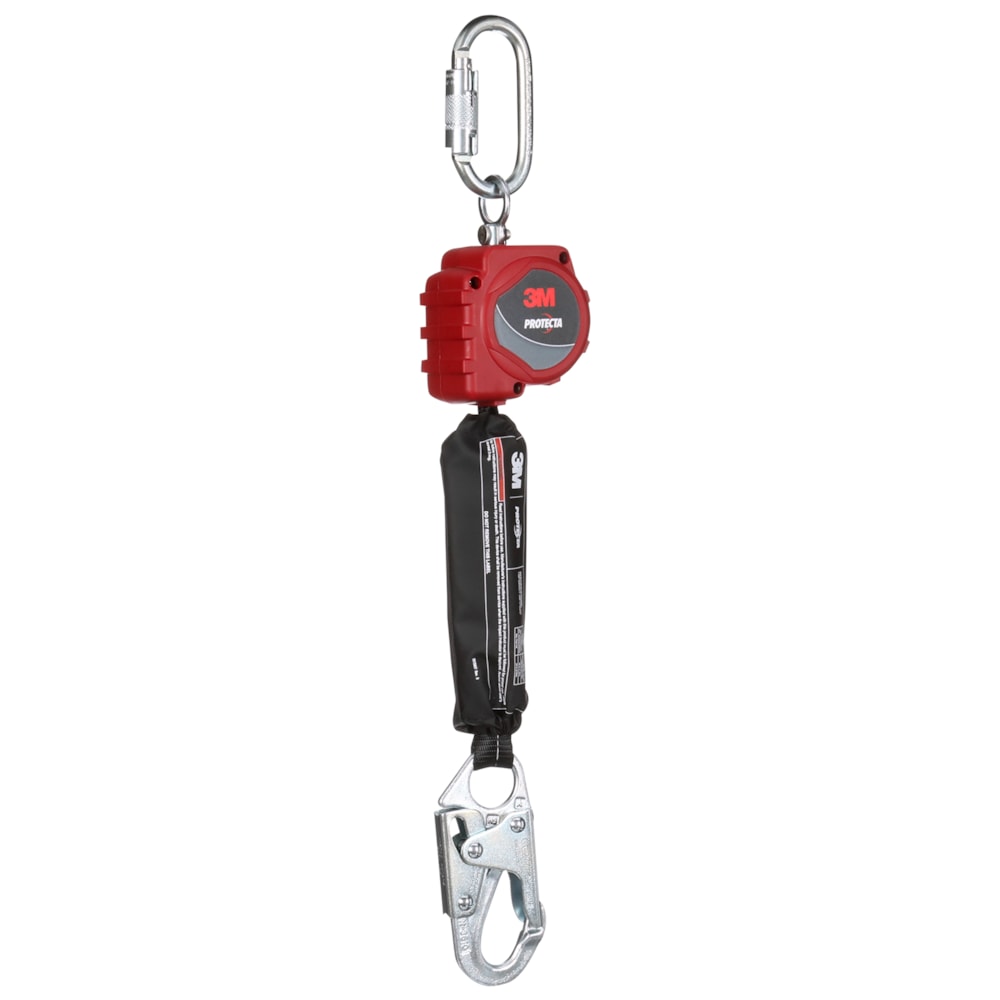 Protecta® Self-Retracting Lifeline with Carabiner Web, Steel Snap Hook, 6 ft