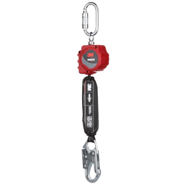 Protecta® Self-Retracting Lifeline with Carabiner Web, Steel Snap Hook, 6 ft