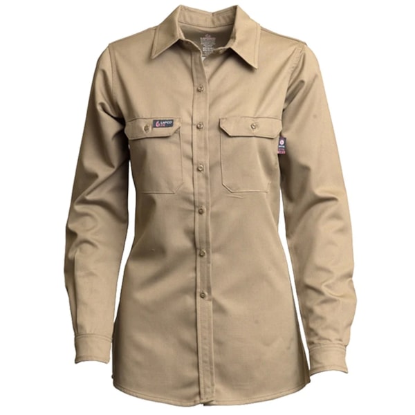 8.3 Cal Women's 7 oz. Flame Resistant Cotton/Nylon Blend FR Uniform Shirt