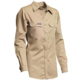 8.3 Cal Women's 7 oz. Flame Resistant Cotton/Nylon Blend FR Uniform Shirt thumbnail 3