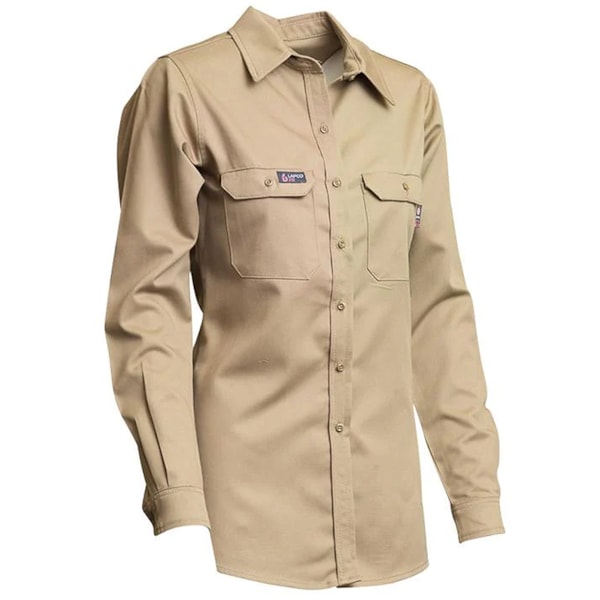 8.3 Cal Women's 7 oz. Flame Resistant Cotton/Nylon Blend FR Uniform Shirt