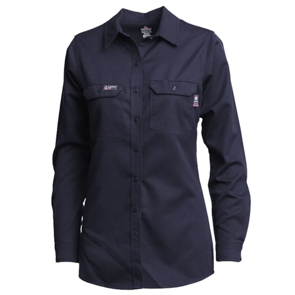 8.3 Cal Women's 7 oz. Flame Resistant Cotton/Nylon Blend FR Uniform Shirt
