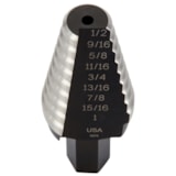 Step Drill Bit 9/16-1'' with 7/16 Shank thumbnail 2