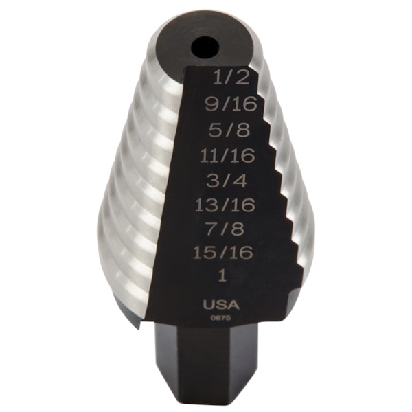 Step Drill Bit 9/16-1'' with 7/16 Shank