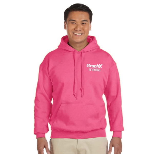 8 oz. Heavy Blend™ 50/50 Fleece Hooded Color Sweatshirt, Custom Product Add Your Logo