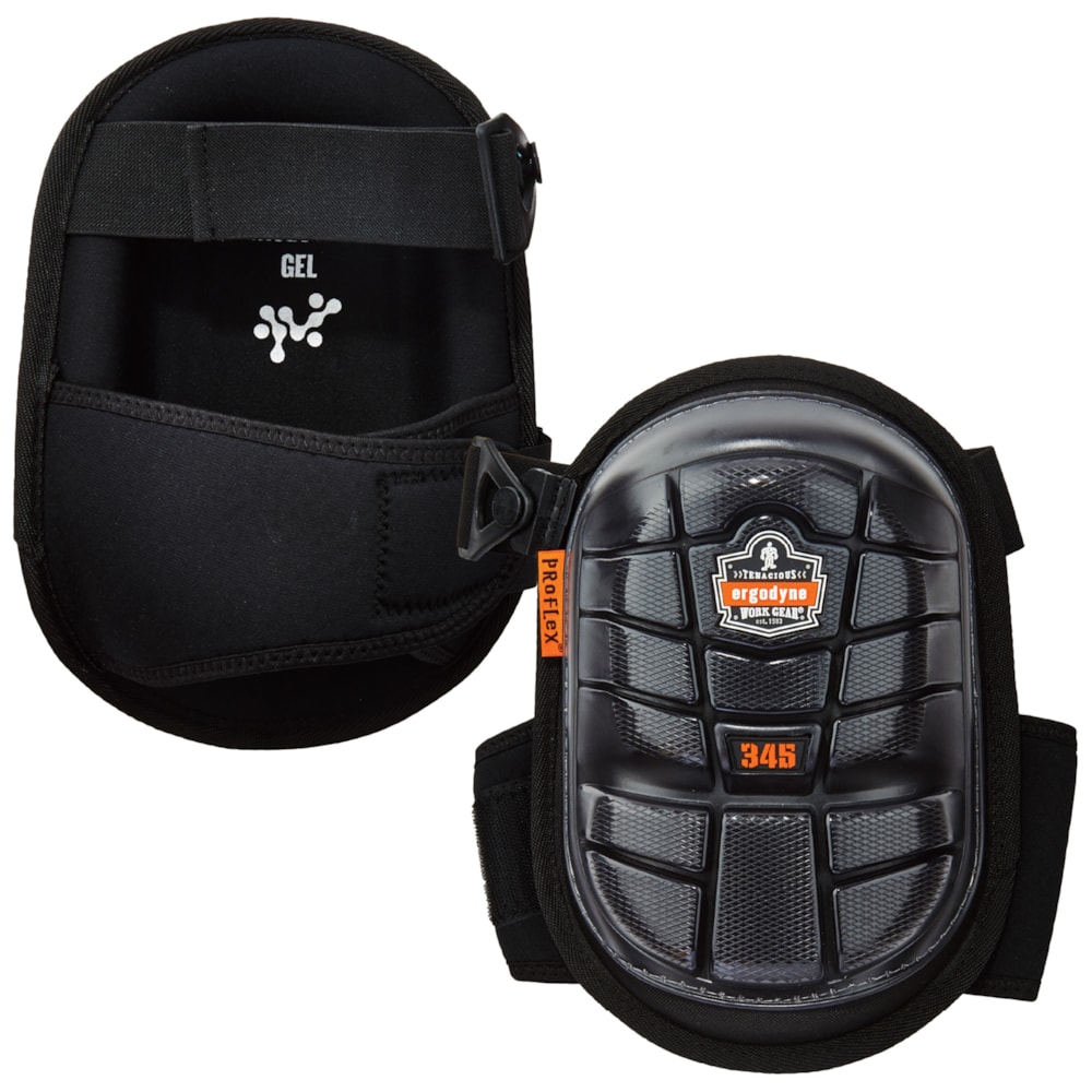 ProFlex 345 Injected Gel Knee Pads - Long Hard Cap