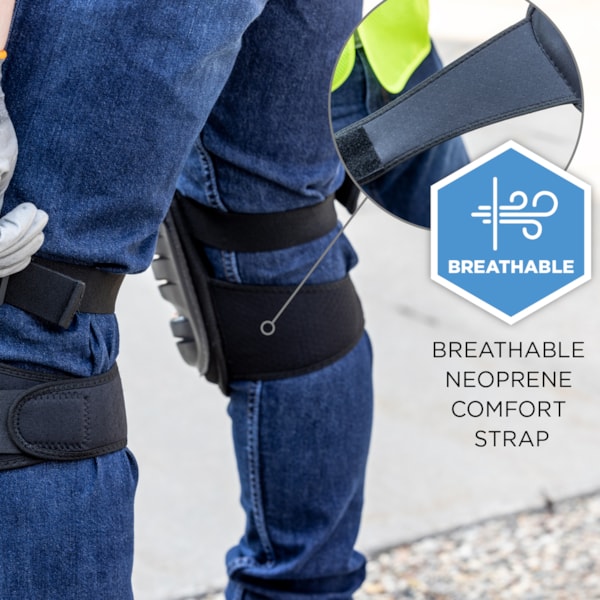 ProFlex 345 Injected Gel Knee Pads - Long Hard Cap