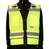 SFT1 HIVIS VST,TWILL BTTM PCKTS,ZIP CLOS thumbnail 1
