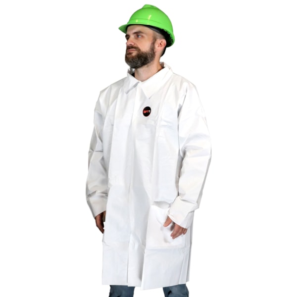 SFT1 LABCOAT WHT RIPSTOP MATERIAL