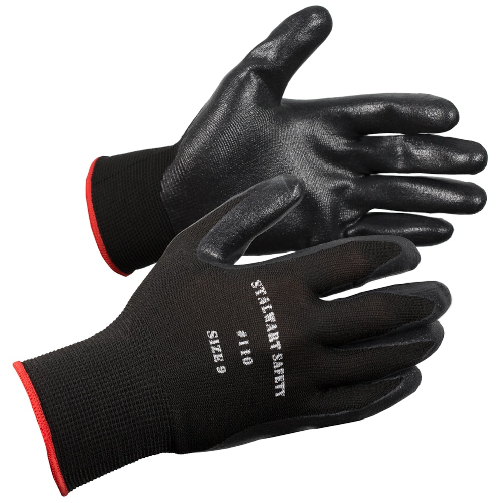 Polyester Knit Nitrile Foam Coated General Purpose Glove