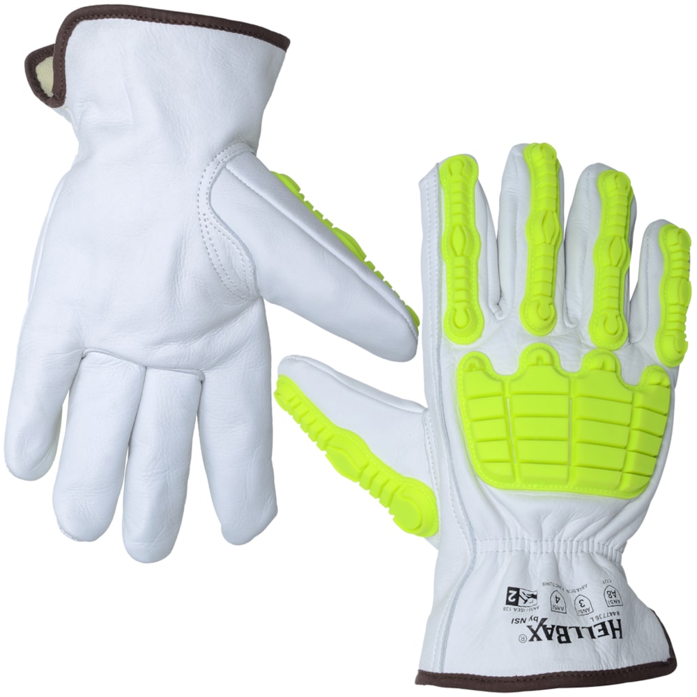  Impact & Level A8 Cut Resistant Leather Driver's Gloves