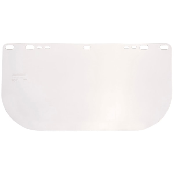 Polycarbonate Face Shield Window - Shape E - Unbound - Clear