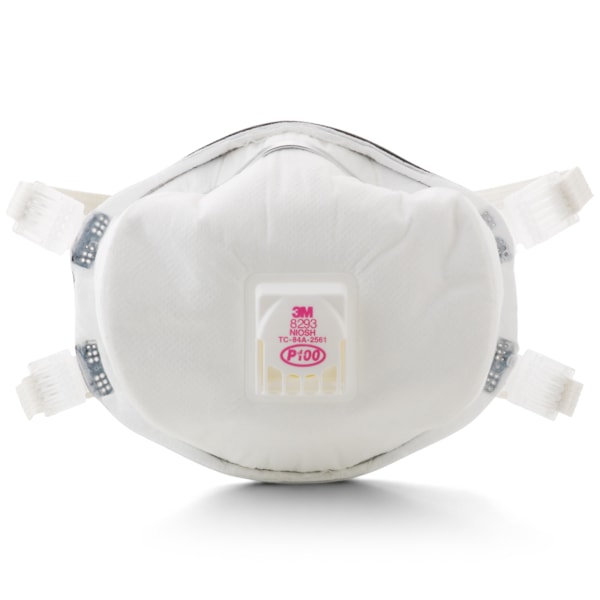 8293 P100 Maximum Efficiency Exhalation Valve Disposable Respirator Mask