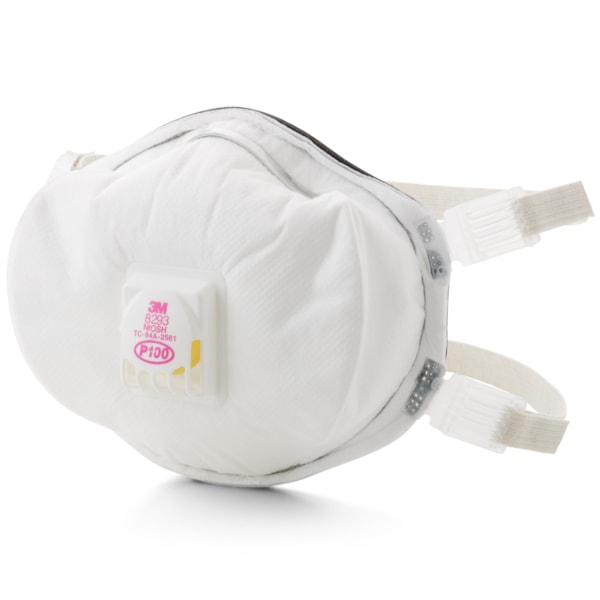 8293 P100 Maximum Efficiency Exhalation Valve Disposable Respirator Mask