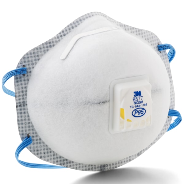 8577 P95 Exhalation Valve Disposable Respirator, 10/Box