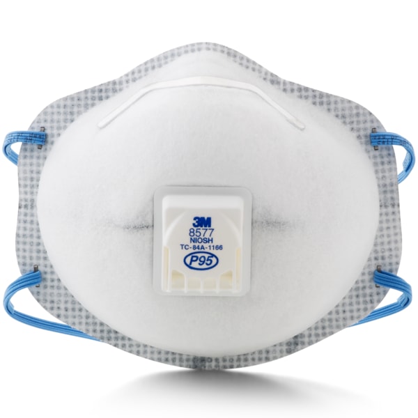 8577 P95 Exhalation Valve Disposable Respirator, 10/Box