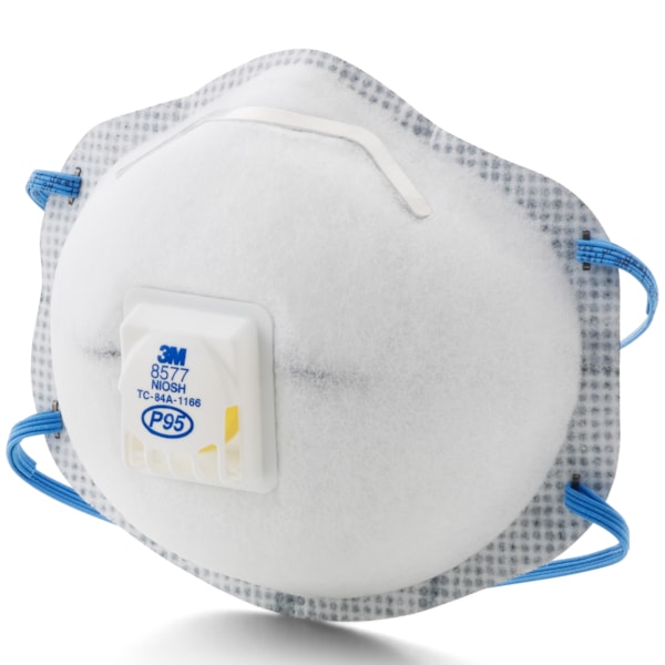 8577 P95 Exhalation Valve Disposable Respirator, 10/Box