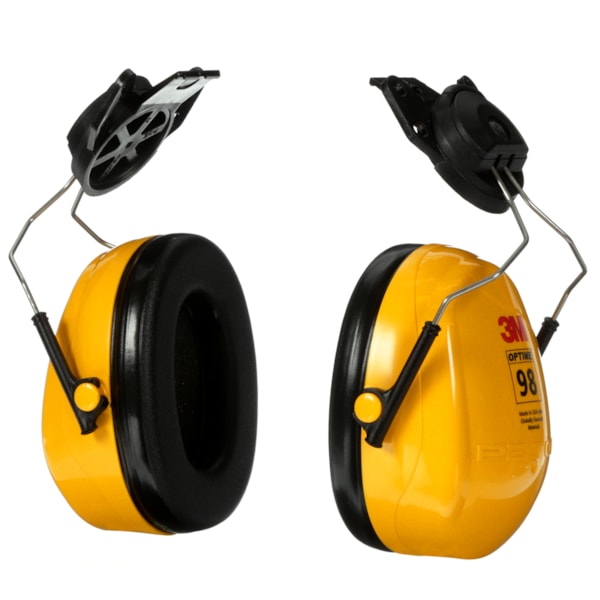 Peltor™ Optime™ 98 NRR 23 Select Hard Hat Cap Mount Ear Muffs