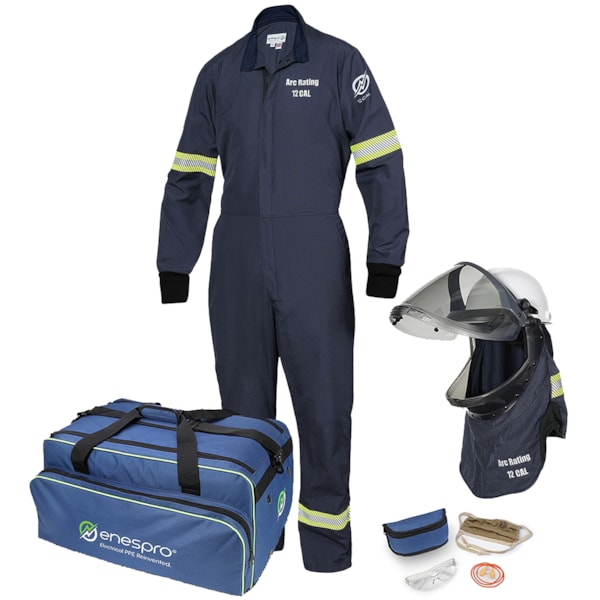 ENESPRO AirLite 12 cal Coverall Arc Flash Kit with Lift Front Shroud