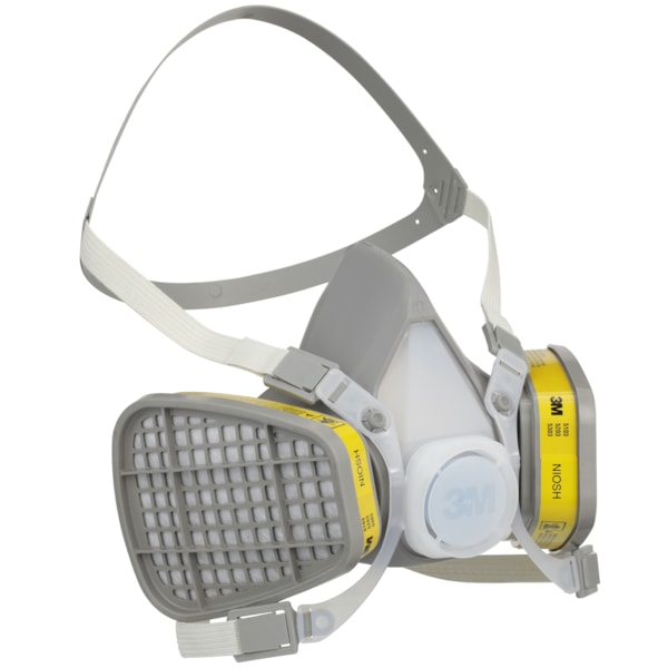 5000 Series Organic Vapors/Acid Gases Maintenance-Free Half Mask Respirator