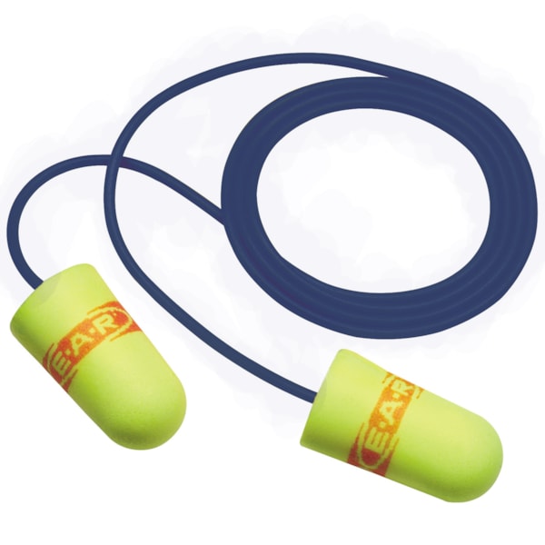 E-A-Rsoft™ SuperFit™ Corded Metal Detectable NRR 32 Poly Bag Disposable Ear Plugs 200 Pair/Box