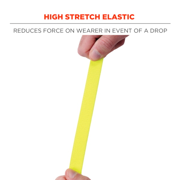 Squids® 3155 Elastic with Clamp Hard Hat Lanyard