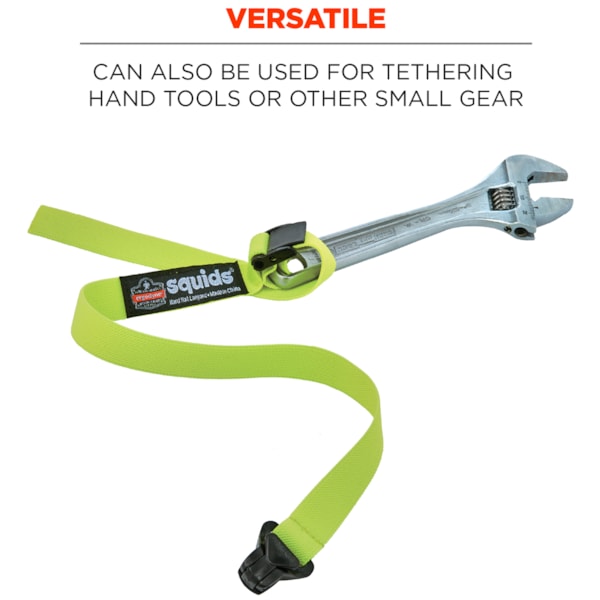 Squids® 3155 Elastic with Clamp Hard Hat Lanyard